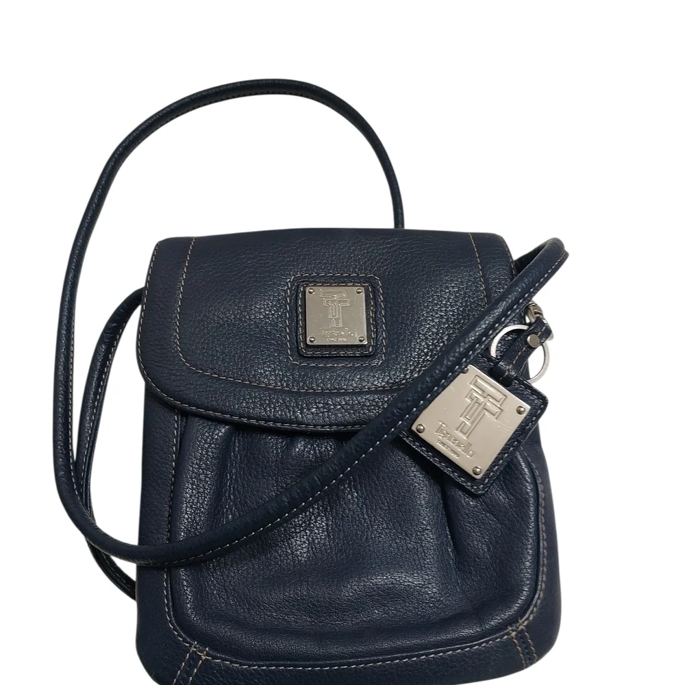 Tignanello Black Crossbody Bag with Classic Minimalist Design
